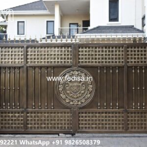 Mane Gate Design, Wooden Front Gate Design Main Gate Lighting In Outdoor