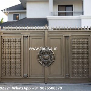 Single Steel Gate Design, Pipe Ke Gate Ke Design Main Gate Lighting In Outdoor
