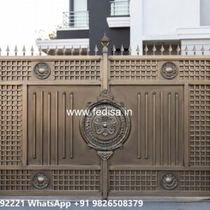 Main Gate Design 2132, Iron Pipe Gate Design For Home Main Gate Lighting In Outdoor