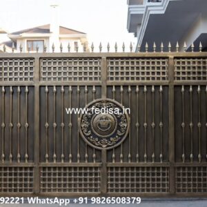 Simple Iron Gate Designs For Homes, Collapse Gate Design Main Gate Lighting In Outdoor