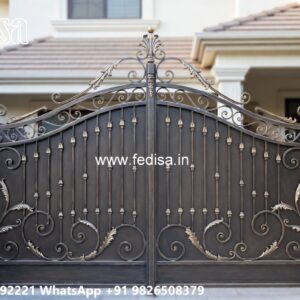 Office Gate Design, Pipe Wale Gate Ki Design Main Gate Lighting In Outdoor