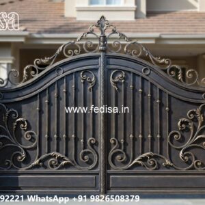Simple Iron Gate Designs For Homes, Gol Gate Design Main Gate Lighting In Outdoor