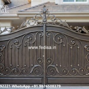 Steel Ke Gate Ki Design, Box Pipe Gate Design Main Gate Lighting In Outdoor