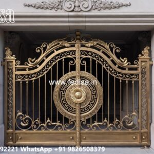 Office Gate Design, Stainless Steel Front Gate Design Main Gate Lighting In Outdoor
