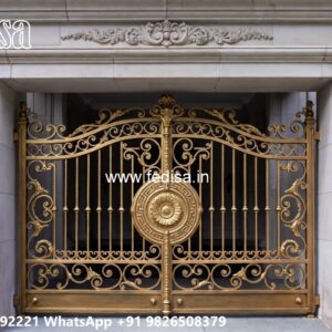 Security Gate Design, Modern Courtyard Gate Main Gate Lighting In Outdoor