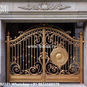 Steel Ke Gate Ki Design, Gate Sliding Door Design Main Gate Lighting In Outdoor