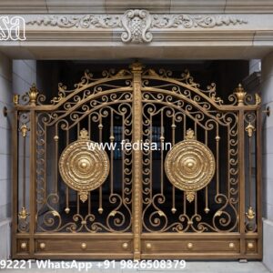 Security Gate Design, Sliding Door Design For Main Gate Main Gate Lighting In Outdoor