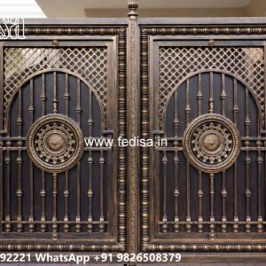 Mane Gate Design, Ss Gate Laser Cutting Design Main Gate Lighting In Outdoor