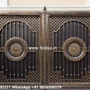 Lightweight Gate Design, Factory Entrance Gate Design Main Gate Lighting In Outdoor
