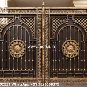 Main Gate Design 2144, Simple Loha Gate Design Main Gate Lighting In Outdoor