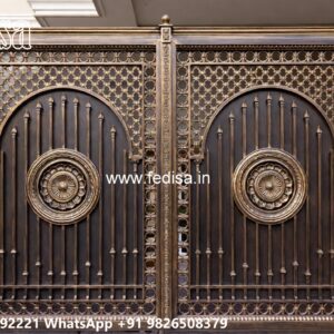 Simple Iron Gate Designs For Homes, Durawall Gate Designs Main Gate Lighting In Outdoor