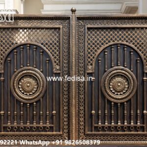 Small Main Gate Design, Entrance Grill Design Main Gate Lighting In Outdoor