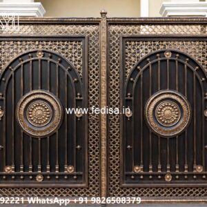 Security Gate Design, 8 Ft Gate Design Main Gate Lighting In Outdoor