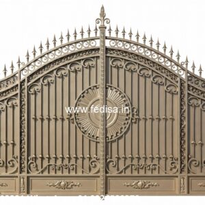 Steel Ke Gate Ki Design, 15 Feet Gate Design Main Gate Lighting In Outdoor