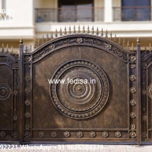Lightweight Gate Design, Main Gate Design For Farmhouse Main Gate Lighting In Outdoor