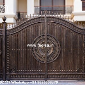 Office Gate Design, Ss Door Gate Design Main Gate Lighting In Outdoor