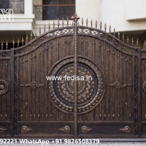 Office Gate Design, Rolling Main Gate Design Main Gate Lighting In Outdoor
