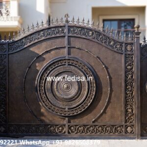 Compound Wall Gate Price, Steel Gate Design Main Gate Main Gate Lighting In Outdoor