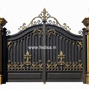 Office Gate Design, Simple Design Of Main Gate Main Gate Lighting In Outdoor