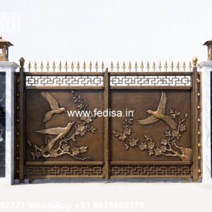 Steel Ke Gate Ki Design, Home Main Door Gate Design Main Gate Lighting In Outdoor