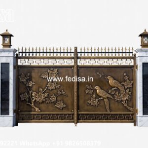 Simple Iron Gate Designs For Homes, Main Gate Grill Design 2026 Main Gate Lighting In Outdoor