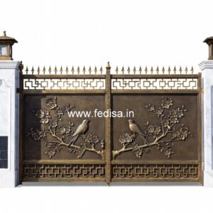 Security Gate Design, Plate Gate Design Main Gate Lighting In Outdoor