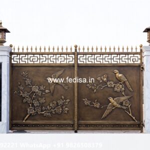 Steel Ke Gate Ki Design, Best Design For Main Gate Main Gate Lighting In Outdoor