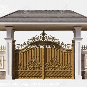 Compound Wall Gate Price, Front Gate Entrance Design Main Gate Lighting In Outdoor