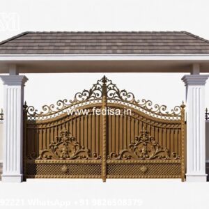 Lightweight Gate Design, Sliding Door Designs For Main Gate Main Gate Lighting In Outdoor