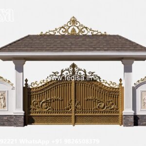 Office Gate Design, Stainless Steel Door Gate Design Main Gate Lighting In Outdoor