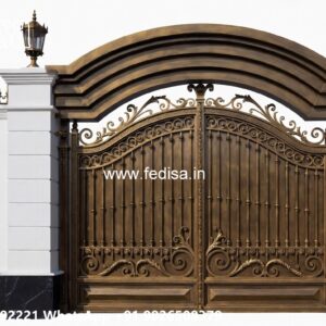 Side Gate Designs, Sliding Gate Design Main Gate Lighting In Outdoor