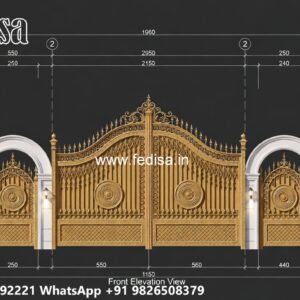 Gate Design 2026, Modern Gate Design 2026 Main Gate Lighting In Outdoor
