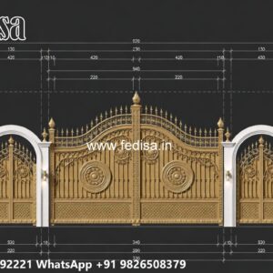 Front Door Gate Design, Latest Gate Design Main Gate Lighting In Outdoor