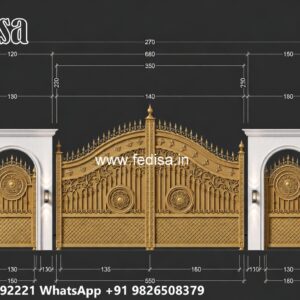 Steel Gate New Design, Best Gate Design Main Gate Lighting In Outdoor