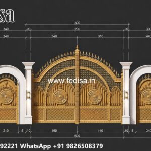 Front Door Gate Design, Loha Gate Design Main Gate Lighting In Outdoor