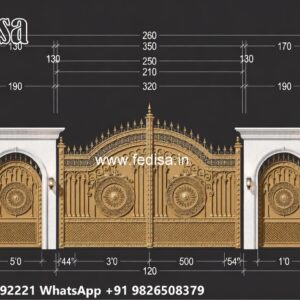 Gate Design Pipe, Aluminium Gate Design Main Gate Lighting In Outdoor