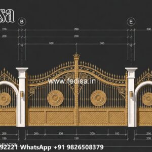 Gate Design Pipe, Latest Gate Design 2026 Main Gate Lighting In Outdoor