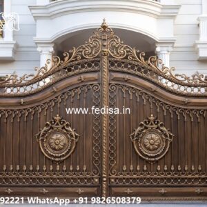 Gate Design Pipe, Boundary Grill Design Main Gate Lighting In Outdoor