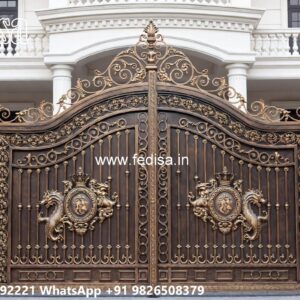 Hpl Gate Design, Gate Handle Design Main Gate Lighting In Outdoor