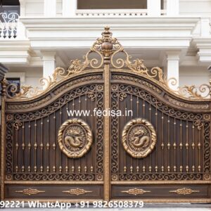 Front Door Gate Design, Square Tube Gate Design Main Gate Lighting In Outdoor