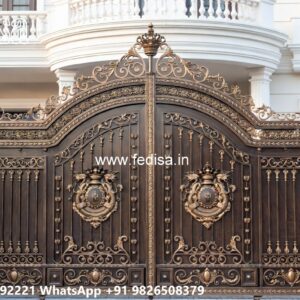 Side Gate Designs, Simple Grill Gate Design Main Gate Lighting In Outdoor