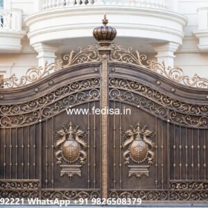 Front Door Gate Design, Grill Gate Colour Main Gate Lighting In Outdoor