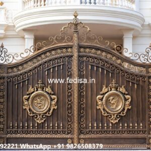Loha Ka Gate Ka Design, Laser Cut Gate Design Main Gate Lighting In Outdoor