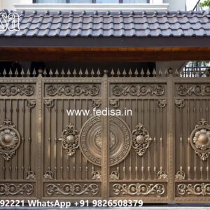 Modern Fence Gate, Gate Design Grill Main Gate Lighting In Outdoor