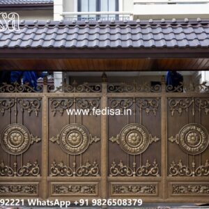 Hpl Gate Design, House Entrance Gate Design Main Gate Lighting In Outdoor