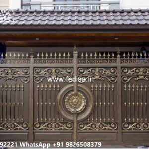 Latest Steel Gate Design, Security Gate Design Main Gate Lighting In Outdoor