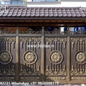 Gate Design 2044, Steel Ke Gate Ki Design Main Gate Lighting In Outdoor