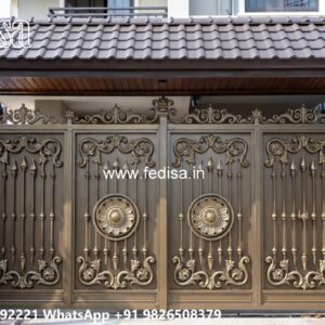 Modern Fence Gate, Modern Fence Gate Main Gate Lighting In Outdoor