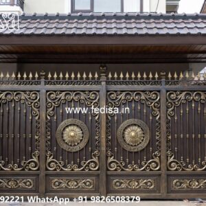 Loha Ka Gate Ka Design, Loha Ka Gate Ka Design Main Gate Lighting In Outdoor