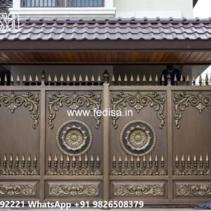 Side Gate Designs, Folding Grill Gate Design Main Gate Lighting In Outdoor